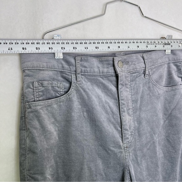 Ann Taylor LOFT size 12 Skinny Leg SOFT FINE CORDUROY grey - Picture 4 of 6
